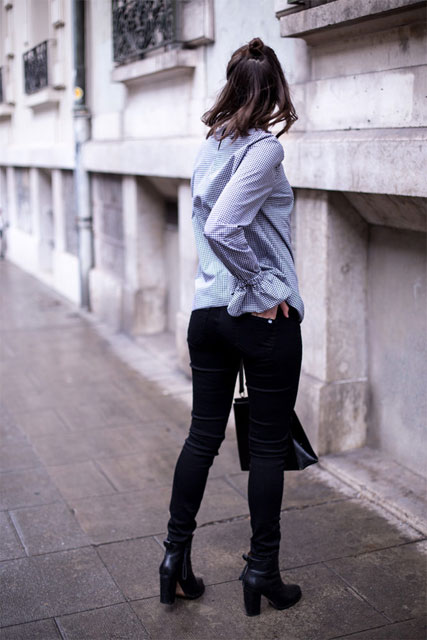 Blouse Vichy & Jeans Made in France
