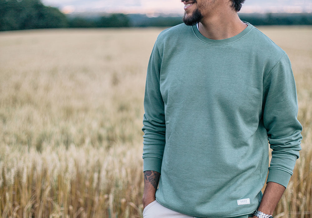 Sweatshirt homme en coton bio