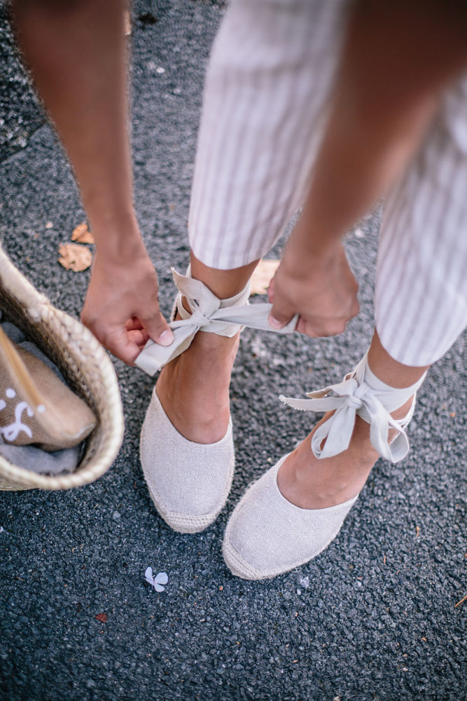 Espadrilles beiges éthiques en lin et jute - Bloomers.eco