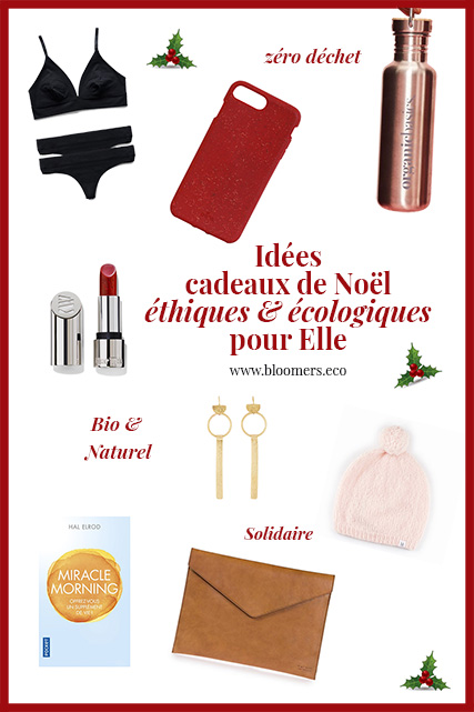 Idées cadeaux de Noël écologiques et éthiques pour Elle