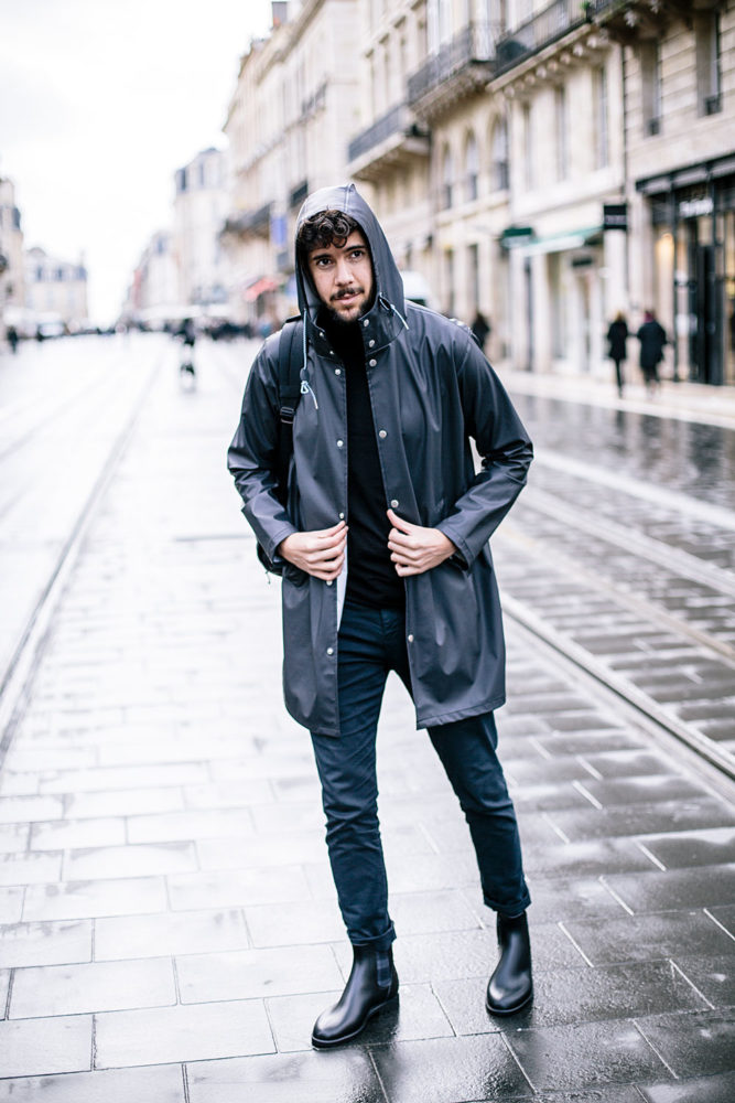 Tenue de pluie homme éco-responsable •