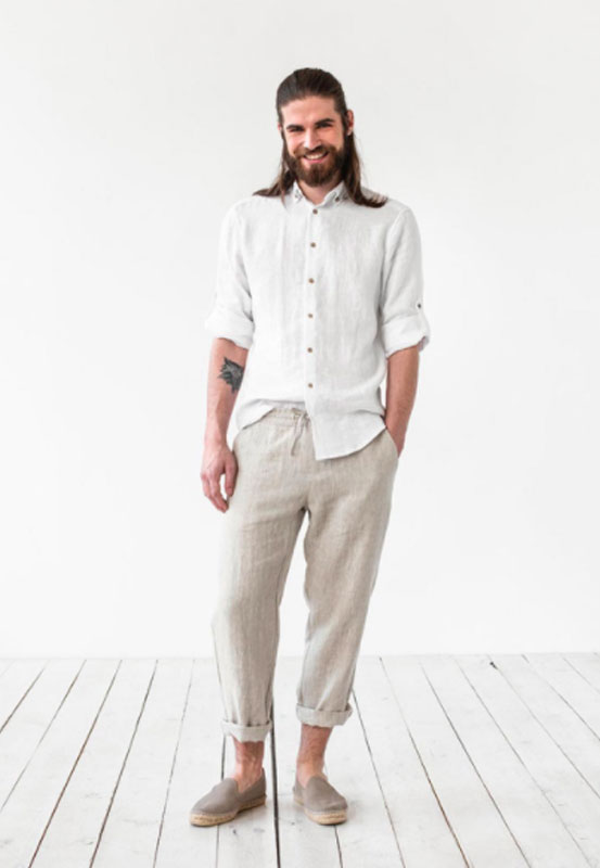 Pantalon Homme Éco-Responsable 100% Laine Mérinos Marron Noyoco – Marché  Commun