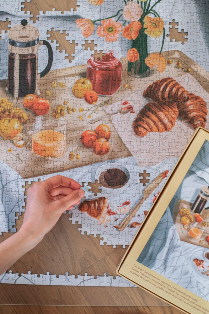 Puzzle 1000 Pièces Éthique Le Retour du Marché Jour Ferié – Marché