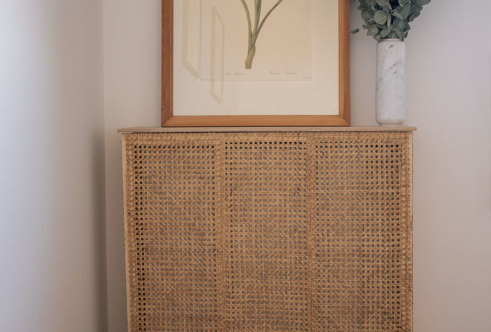 DIY : cache radiateur en cannage