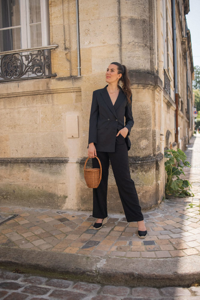 Veste costume éco-responsable de la marque Patte Blanche Atelier